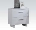 Lorimar Nightstand in White &amp; Chrome Leg 22633