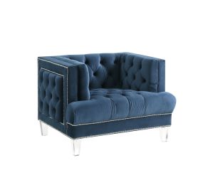 Ansario Chair; Blue Velvet 56457