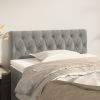 Headboard Light Gray 39.4"x2.8"x30.7"/34.6" Velvet