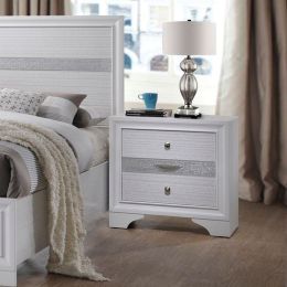Naima Nightstand in White