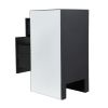 2 -Drawer Mirrored Nightstand, Modern End Table for Bedroom, Living Room, Silverr XH