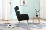 COOLMORE Fish Tail Accent Chair Leisure Single Chair With Golden Feet