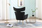 COOLMORE Fish Tail Accent Chair Leisure Single Chair With Golden Feet