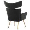 COOLMORE Fish Tail Accent Chair Leisure Single Chair With Golden Feet