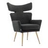 COOLMORE Fish Tail Accent Chair Leisure Single Chair With Golden Feet