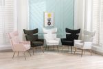 COOLMORE Fish Tail Accent Chair Leisure Single Chair With Golden Feet