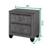 Sophia Night Stand In Color Black Made With Wood