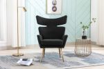 COOLMORE Fish Tail Accent Chair Leisure Single Chair With Golden Feet