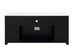 ACME Noralie TV STAND W/FIREPLACE Mirrored & Faux Diamonds LV00519