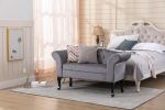 Loveseat Small Sofa Small Mini Room Couch Two-Seater Sofafor Small Space Office Studio Apartment Bedroom; GREY