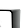 Whole Tempered Glass Coffee Table End Table Side Table for Living Room; bedroom; Black