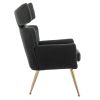 COOLMORE Fish Tail Accent Chair Leisure Single Chair With Golden Feet