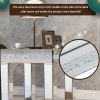 ON-TREND Fashionable Modern Glass Mirrored Side Table; Easy Assembly End Table with Crystal Design and Adjustable Height Legs; Silver