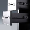 3-Drawer Mirrored Nightstand, Modern End Table for Bedroom, Living Room, Silver