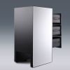 3-Drawer Mirrored Nightstand, Modern End Table for Bedroom, Living Room, Silver