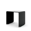 Whole Tempered Glass Coffee Table End Table Side Table for Living Room; bedroom; Black