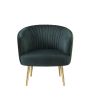 Sigurd Accent Chair; Velvet & Gold 59890