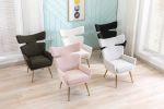 COOLMORE Fish Tail Accent Chair Leisure Single Chair With Golden Feet