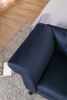 Loveseat Small Sofa Small Mini Room Couch Two-Seater Sofafor Small Space Office Studio Apartment Bedroom; DARK BLUE