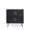 Elms Night Table in Black AL