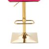 COOLMORE Vintage Bar Stools with Back and Footrest Counter Height Dining Chairs 2PC /SET