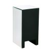 2 -Drawer Mirrored Nightstand, Modern End Table for Bedroom, Living Room, Silverr XH