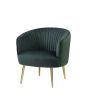 Sigurd Accent Chair; Velvet & Gold 59890