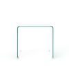 Whole Tempered Glass Coffee Table End Table Side Table for Living Room; bedroom; White