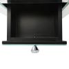 2 -Drawer Mirrored Nightstand, Modern End Table for Bedroom, Living Room, Silverr XH