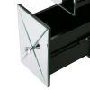 2 -Drawer Mirrored Nightstand, Modern End Table for Bedroom, Living Room, Silverr XH
