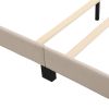 Upholstered Platform Bed with Classic Headboard; Box Spring Needed; Beige Linen Fabric; Queen Size
