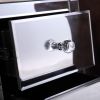 3-Drawer Mirrored Nightstand, Modern End Table for Bedroom, Living Room, Silver