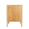 1 Door nightstand; Bamboo Mid Century Modern Nightstand; Bedside Table Accent End Table Side Table for Bedroom; Living Room; Natural