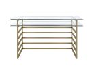 Shona Desk in Antique Gold & Clear Glass YJ