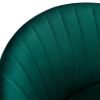 Zen Zone Modern Adjustable Counter Height Bar Stools/Dining Chairs With Back and Footrest; Emerald Flannelette; Set of 2
