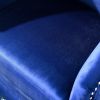 COCO 31.5&quot;W Velvet Swivel Accent Chair-Navy