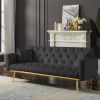 Convertible Folding Futon Sofa Bed ; Sleeper Sofa Couch for Compact Living Space.