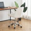 Modern velvet fabric living room furniture dining chair, soft and comfortable, lift adjustment, free movement convenient, save space.(set of 1)