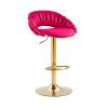 COOLMORE Swivel Bar Stools Set of 2 Adjustable Counter Height Chairs with Footrest for Kitchen; Dining Room 2PC/SET
