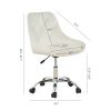 Modern velvet fabric living room furniture dining chair, soft and comfortable, lift adjustment, free movement convenient, save space.(set of 1)