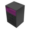 Nightstand with 3 Drawers and Cabinet; USB Charging Ports;  Wireless Charging and Remote Control LED Light
