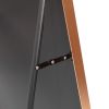 Full-Length Mirror 63"x20";  Round Corner Aluminum Alloy Frame Floor Full Body Large Mirror;  Stand or Leaning Against Wall for Living Room or Bedroom