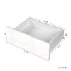 Modern High gloss UV Night Stand with 3 drawers & LED lights