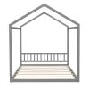 Queen Size Wooden House Bed with Headboard