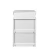 Modern High gloss UV Night Stand with 3 drawers & LED lights