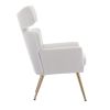 COOLMORE Accent Chair ; leisure single chair with Golden feet