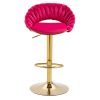 COOLMORE Swivel Bar Stools Set of 2 Adjustable Counter Height Chairs with Footrest for Kitchen; Dining Room 2PC/SET