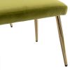 COOLMORE Velvet Accent Chair with Adjustable Armrests and Backrest; Button Tufted Lounge Chair; Single Recliner Armchair with Ottoman