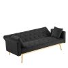 Convertible Folding Futon Sofa Bed ; Sleeper Sofa Couch for Compact Living Space.